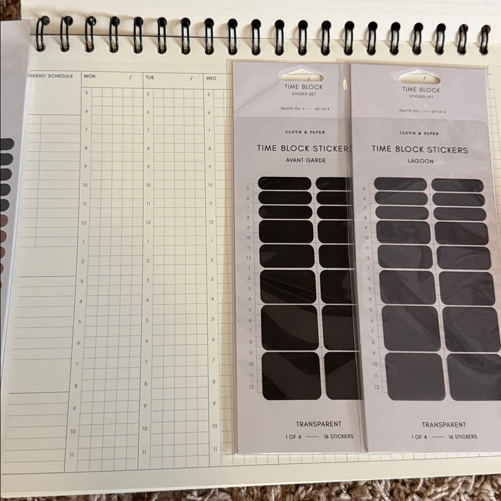 Cloth and Paper Assorted Planner Stickers, Annotation set and Notebooks - Picture 6 of 8